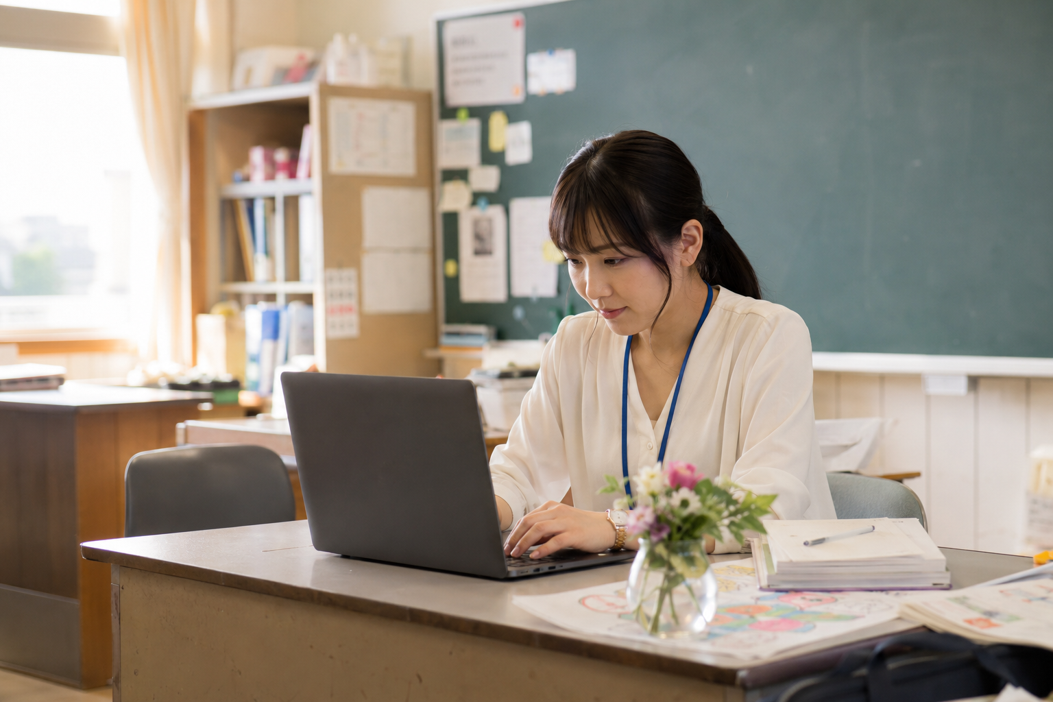 学級通信 2学期の書き出しを考える教師