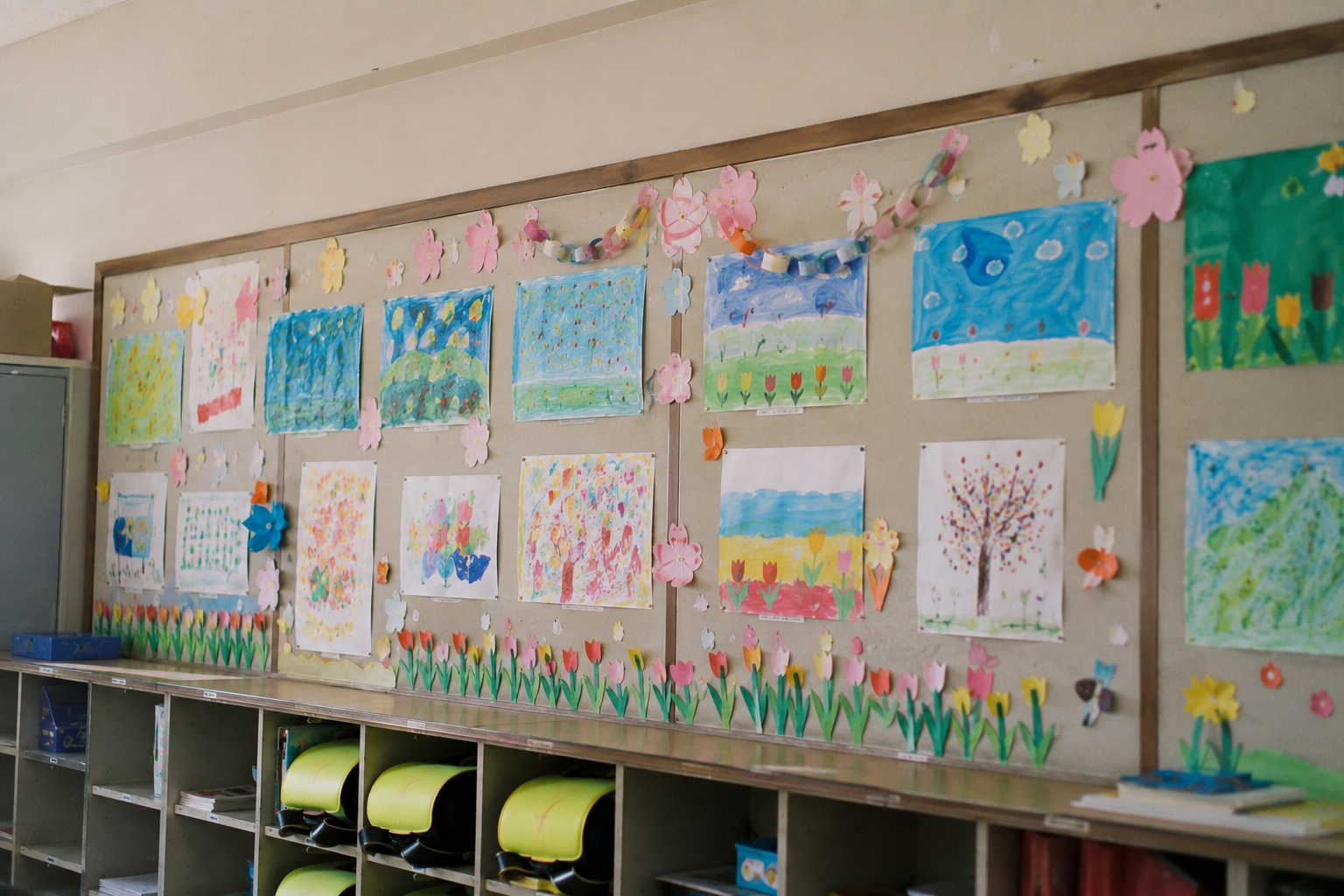 掲示物 アイデア 小学校 子どもの作品を掲示するコーナー